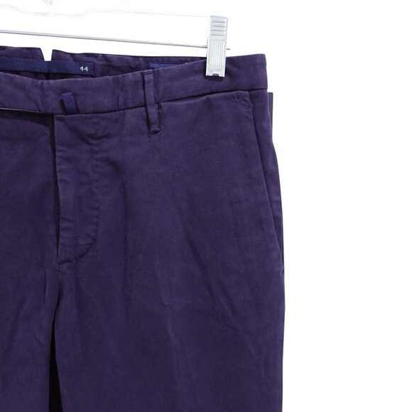 NWT Incotex Slim Fit Pattern 30 Slack Pants Sz 44 Blue Cotton Blend Slash Pocket - Picture 4 of 14